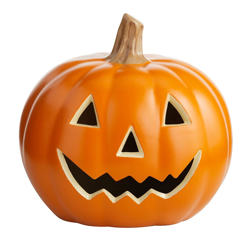 Halloween Orange Blow Mold Pumpkin, 16" | At Home