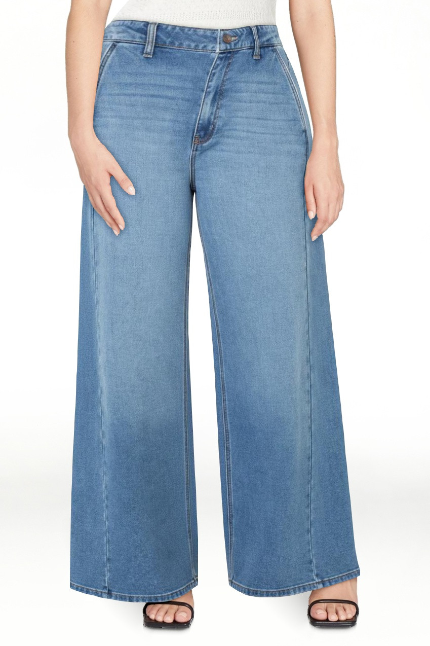 Celebrity Pink Women's and Women's Plus Wide Leg Jeans, Sizes 1-24 | Walmart (US)