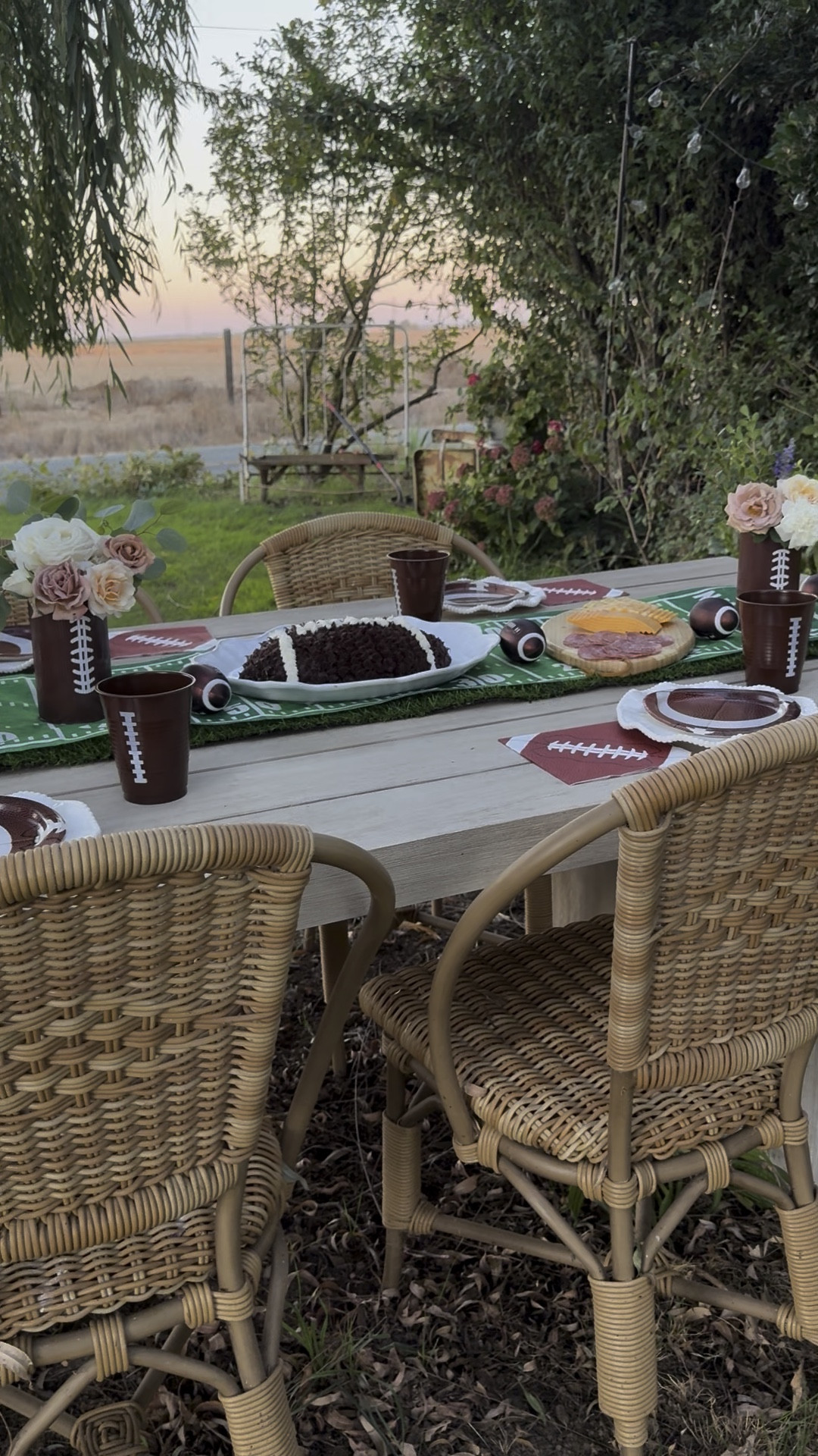 Football tailgate tablescape ideas! Is the family coming over for Sunday night football or are you Dallas Cowboys fans eager for Thanksgiving? Perhaps you and your family are college football fans, and love relaxing with a good meal after the game! If so, you’ll want to create a tablescape that is perfect for football tailgating! Here are some great plates, napkins, centerpieces, table runners, cakes, football shaped charcuterie boards and more! 🏈 

#LTKSeasonal #LTKParties #LTKHome