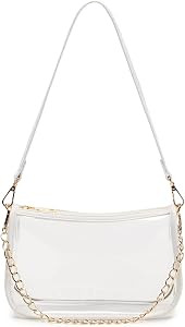 Clear Purse Stadium Approved Bag Transparent Beach Handbag | Amazon (US)