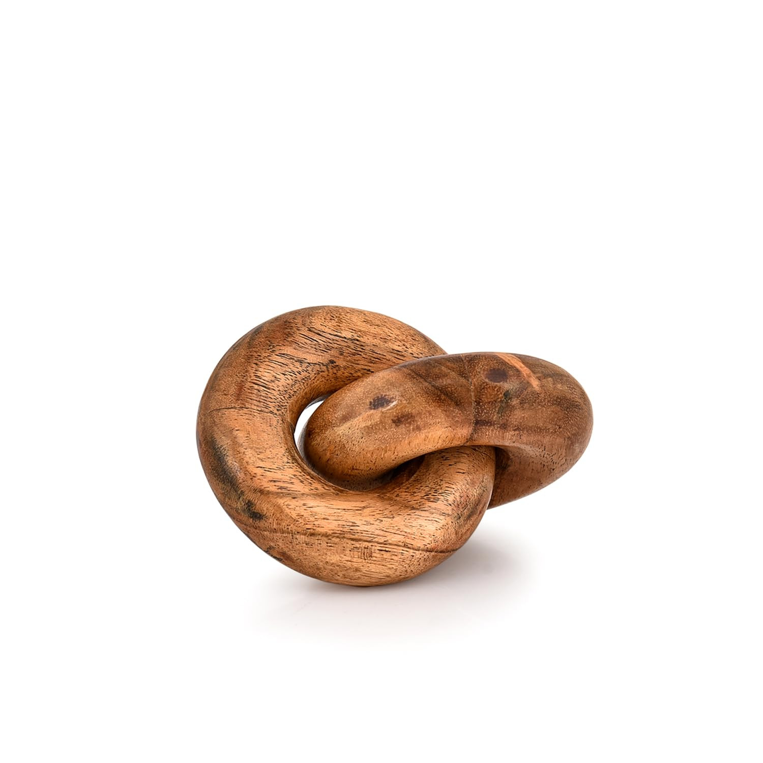 Kimona Statues Acacia Wood Wood Chain Link Décor 2-Link Table Décor, Shelf Décor, Decorative O... | Amazon (US)