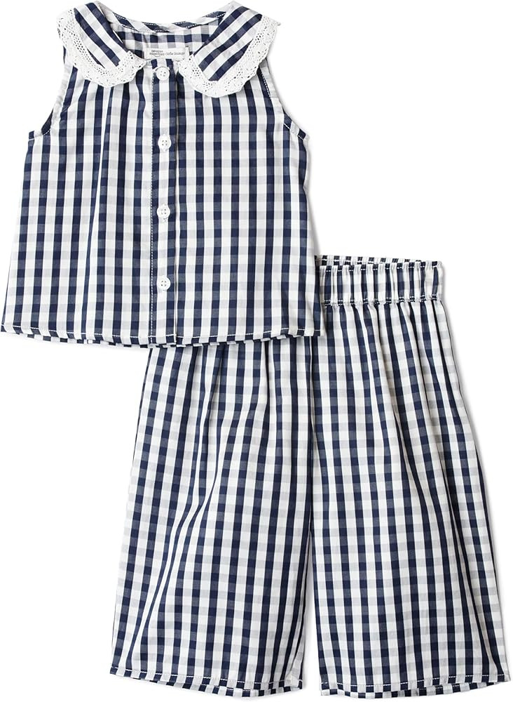 Amazon Essentials x Sofia Grainge Toddlers and Baby Girls' Cotton Sateen Sleeveless Top and Pants... | Amazon (US)