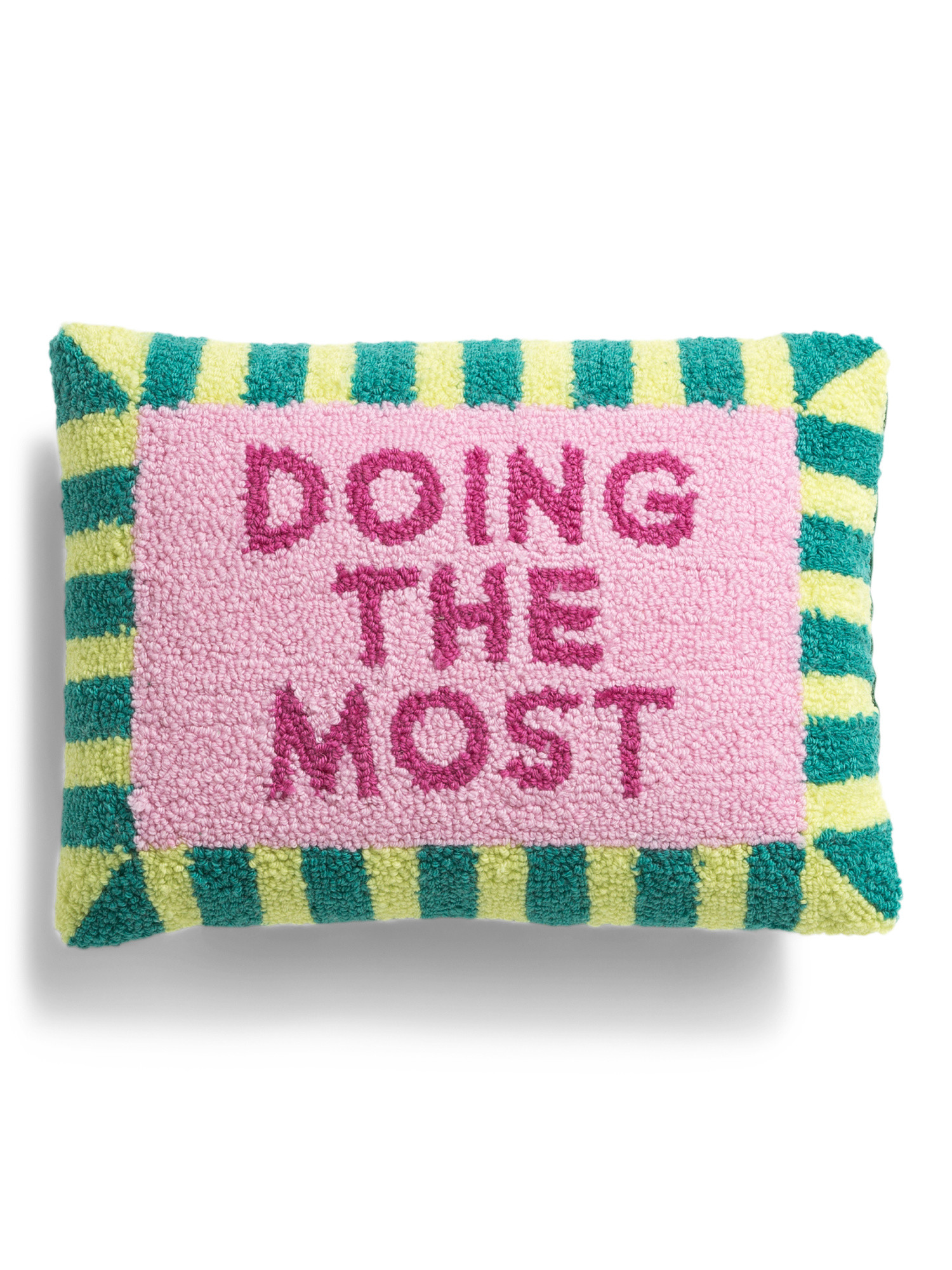 12x16 Doing The Most Hooked Pillow | TJ Maxx