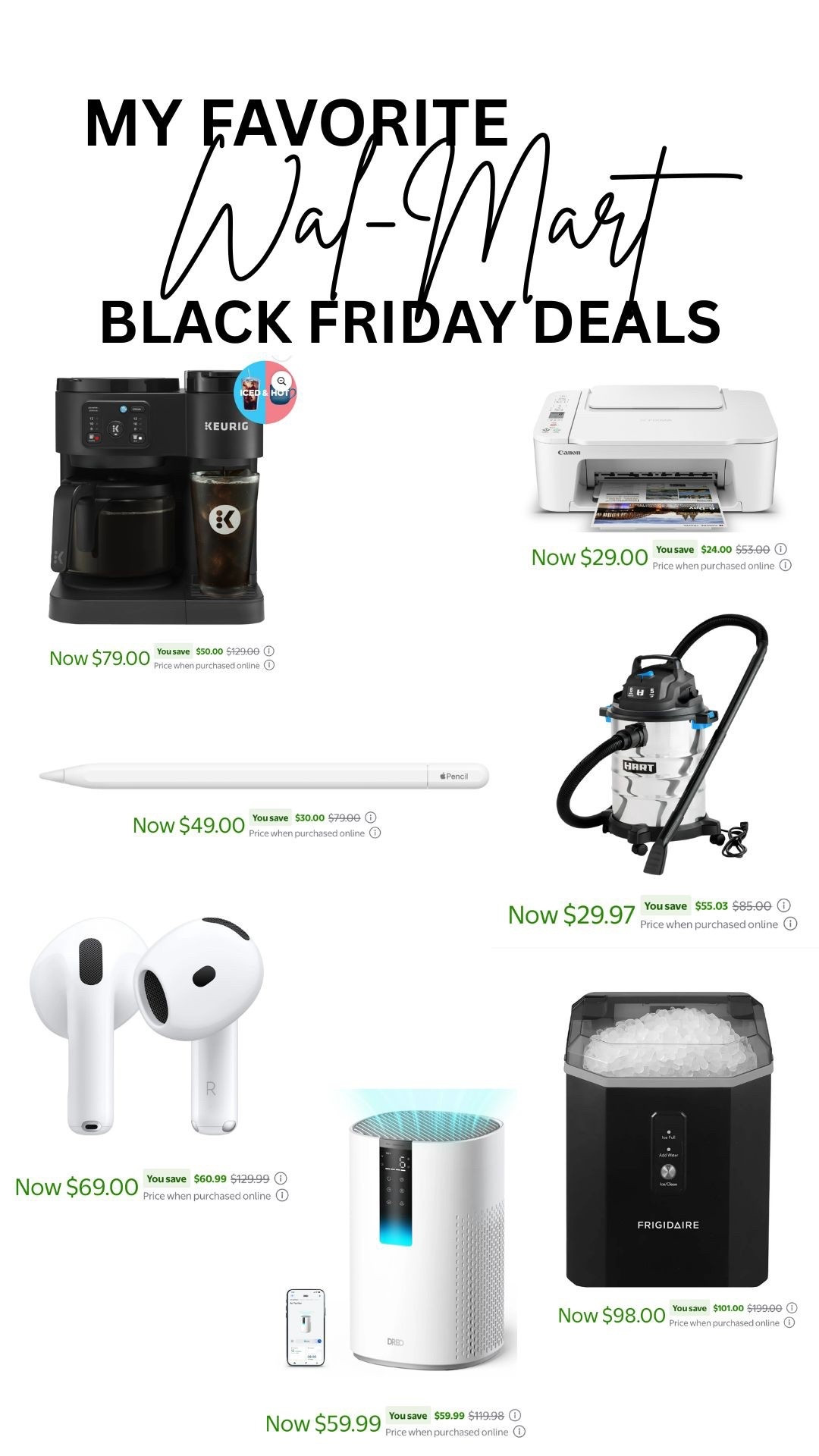 Best WalMart Black Friday Deals you’ll actually use! 
#walmart #sale #blackfriday #home