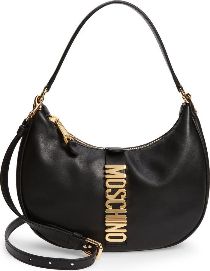Logo Belt Leather Shoulder Bag Black Bag Black Bags Spring Outfits Budget Fashion | Nordstrom