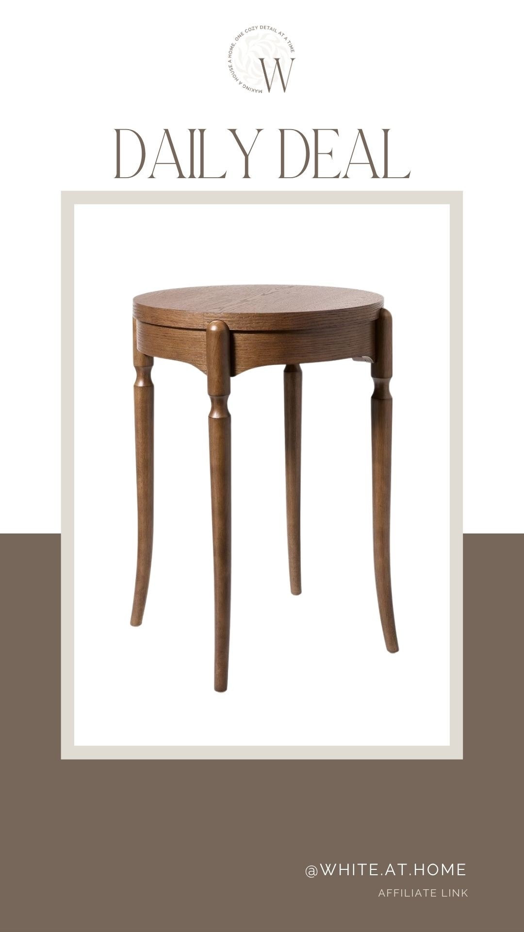 Absolutely love the traditional look and feel of this side table! The subtle curve of the legs paired with the warm timeless wood finish is beautiful. On sale for target circle week—now $105 instead of $150!

#LTKHome #LTKSaleAlert