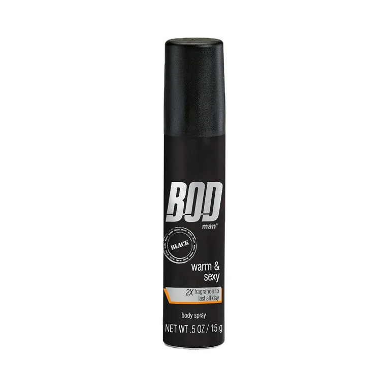 BOD Man Black Body Spray, 0.5 fl.oz. | Walmart (US)