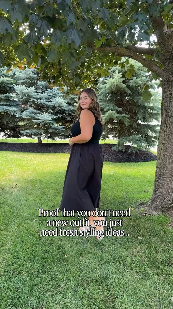 This under $50 dress will be a staple in your spring/summer wardrobe! 💁‍♀️✨wearing size XXL in dress 

#LTKMidsize #LTKootd #LTKWorkwear