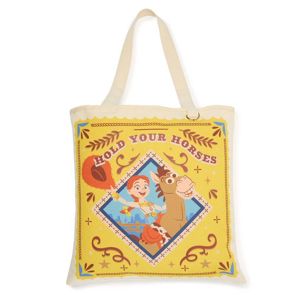 Jessie and Bullseye Canvas Tote \u2013 Toy Story 5 | Disney Store | Disney Store