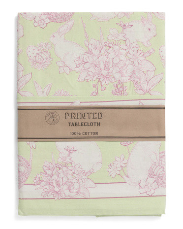 Rabbit Toile Tablecloth | TJ Maxx