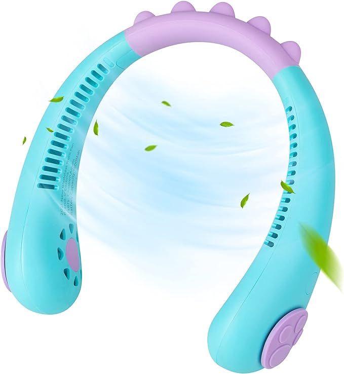 Portable Neck Fan for Kids ,ICEBIRDS 2021 New Bladeless Fan, USB Rechargeable Battery Operated Ha... | Amazon (US)