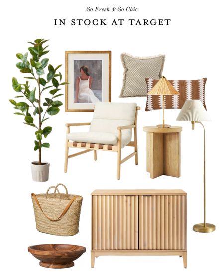 In stock at Target in store and/or online! Except the woven picnic basket will be available April 16th!
-
Affordable home decor - Target - Studio McGee - Hearth and Hand - white upholstered sling armchair - faux rubber tree - rubber plant - framed vintage woman art print - scalloped front two door wood cabinet - arched pleated shade floor lamp - rattan shade table
Lamp - round wood architectural accent table - large wood decor bowl - printed throw pillow - graphic throw pillow - living room decor 

#LTKunder100 #LTKunder50 #LTKhome