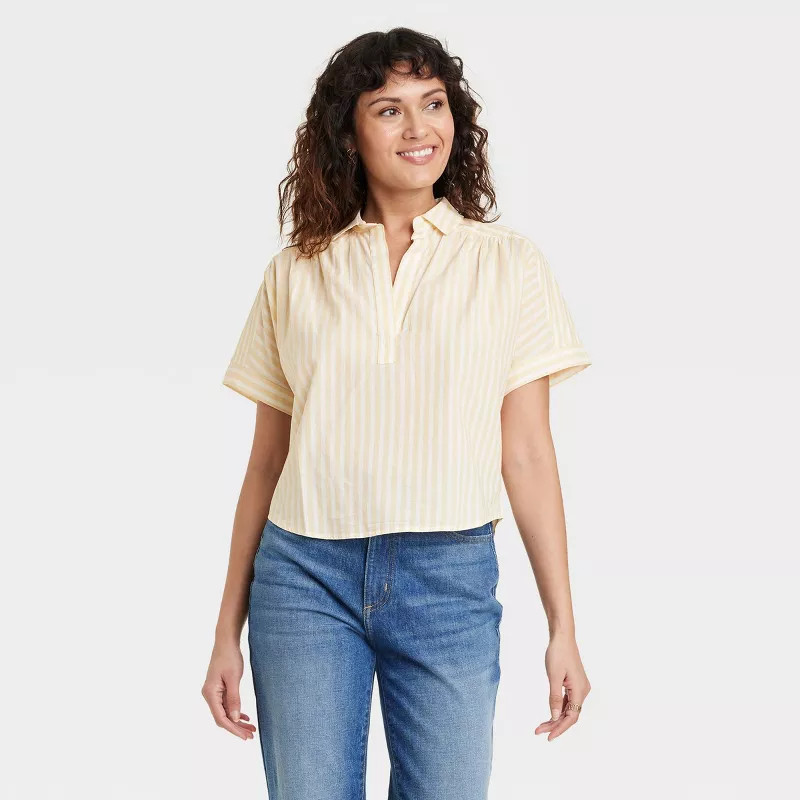 Women's Short Sleeve Pullover Blouse - Universal Thread™ | Target