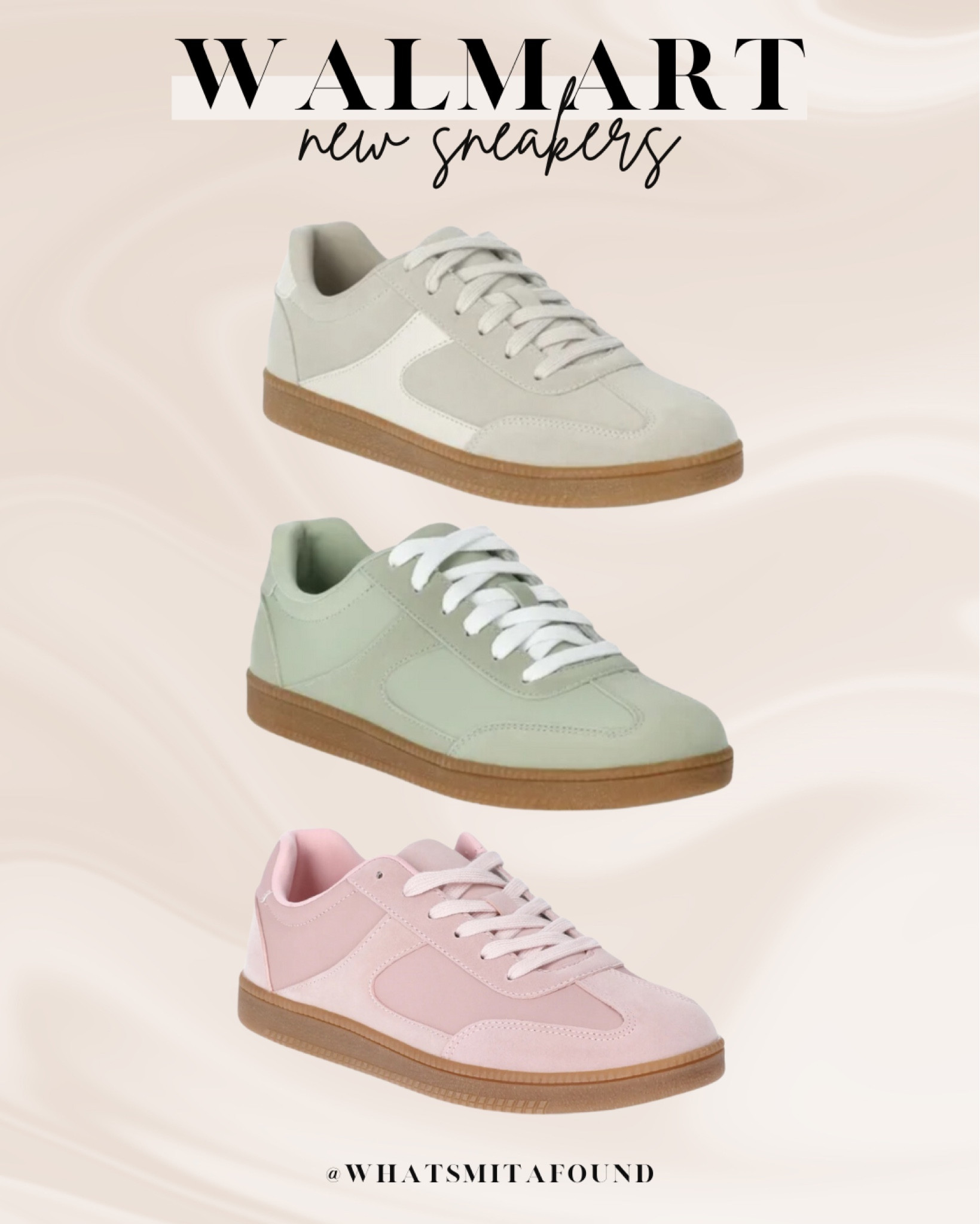 New sneakers at Walmart, just $19! Trendy sneakers, pastel sneakers, cute sneakers, affordable sneakers, summer sneakers, pink sneakers, beige sneakers, green sneakers, colorful sneakers, tan sole sneakers, designer inspired sneakers, street style sneakers, girly sneakers, athleisure sneakers, affordable sneakers, trendy tan sole sneakers, trendy colorful sneakers, affordable colorful sneakers

#LTKStyleTip #LTKShoeCrush #LTKFindsUnder50