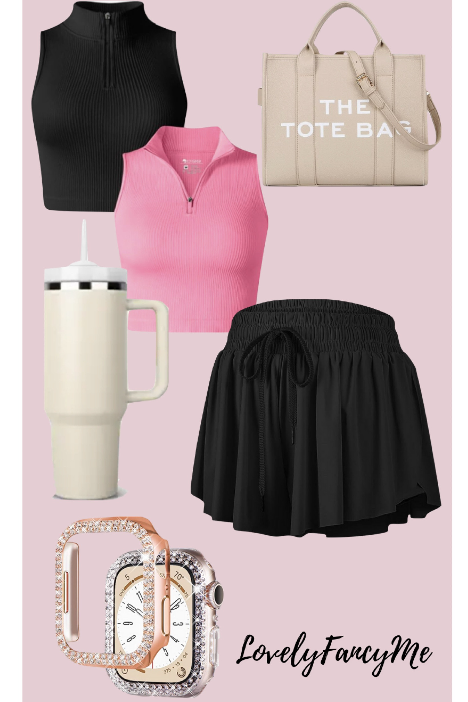 Super cute gym inspired outfit! Shop these items below and make sure to follow @lovelyfancymeblog for more. Xoxo, Lauren🩷

Cute gym fits, gym outfit, gym shorts, tank, stanley dupe, water bottle, athletic, athleisure, apple watch face rhinestone, the tote bag, Disney world outfits, what I wore to Disney, Disney land outfits, summer outfits, travel outfit, summer vacations, Mickey Mouse ears, gg dupe, golden goose sneakers dupe, Steve Madden sneakers, polka dot, romper, Disney jewelry, Disney world day, Disney day, vacation looks, simple summer outfits, lounge set, Amazon fashion finds, Amazon finds, Amazon ootd, Mickey ears, mouse ears, Amazon dress, Amazon dress, Lululemon dupes, amazon dupes, amazon outfit ideas, found it on amazon, casual style, casual fashion, casual outfit, travel outfit,

#LTKitbag #LTKfitness #LTKtravel