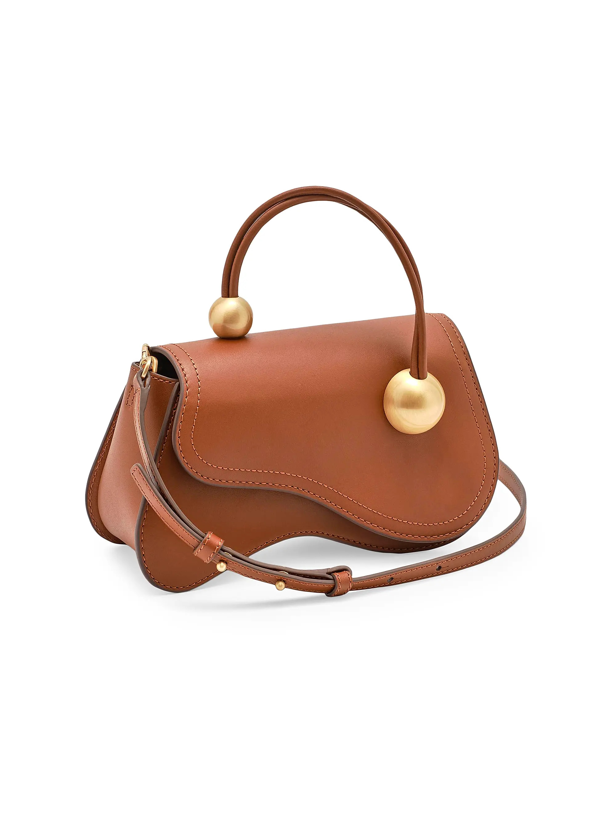 Kazia Leather Top Handle Bag | Saks Fifth Avenue