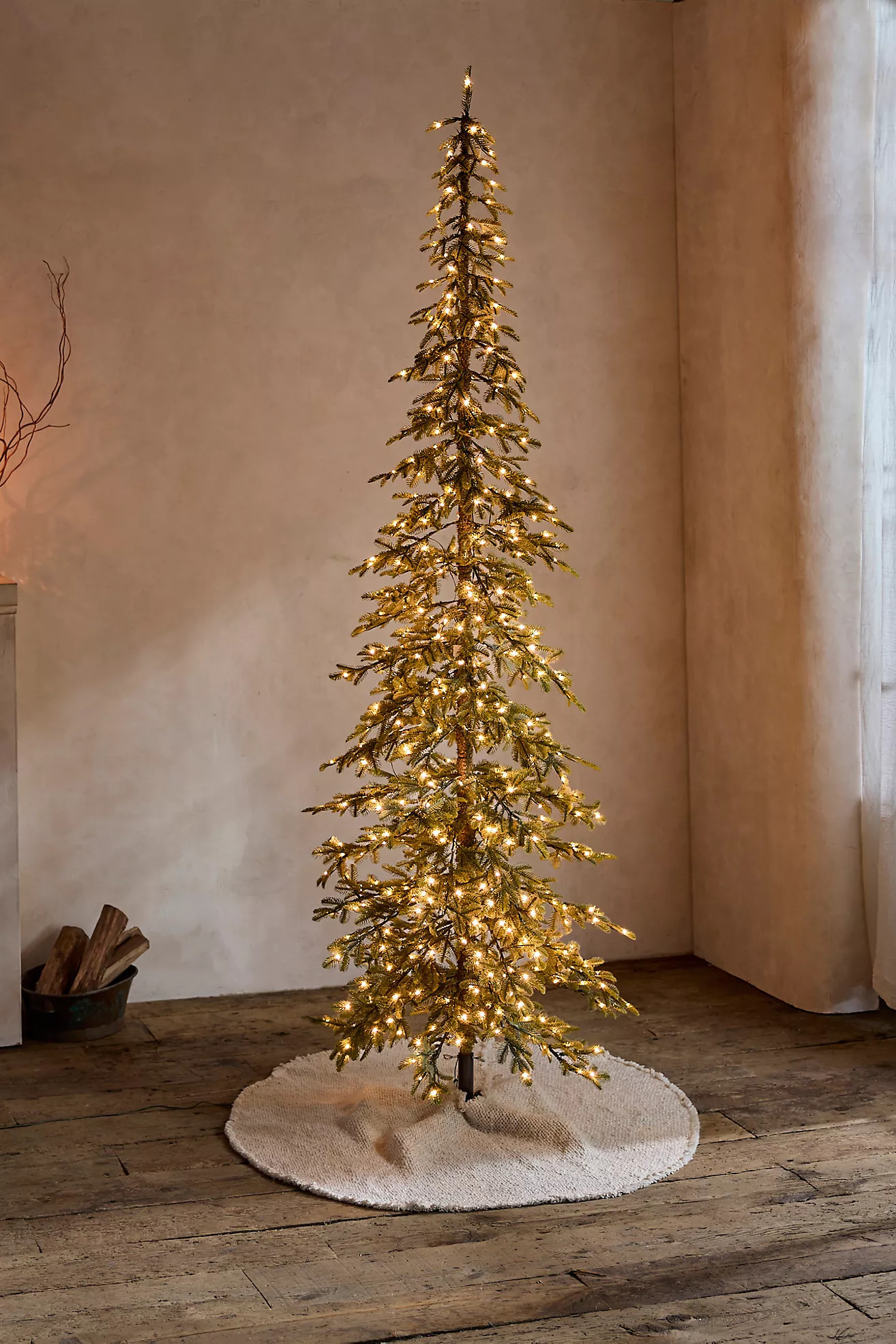 Faux Pre-Lit Alpine, Floor Length | Anthropologie (US)