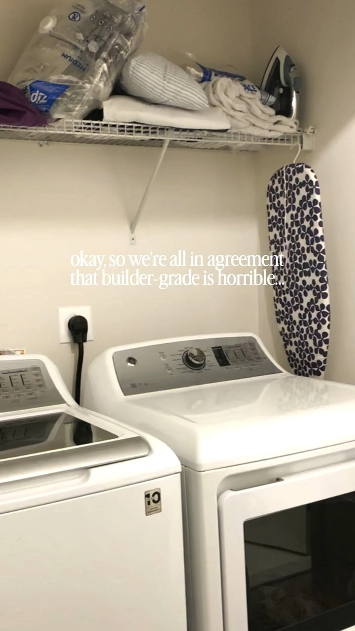 laundry room upgrade…and now, I actually don’t mind doing laundry! ✨🧺

#aclassyfashionista #homeinspiration #budgetfriendlyhome #laundryroom #laundryroommakeover