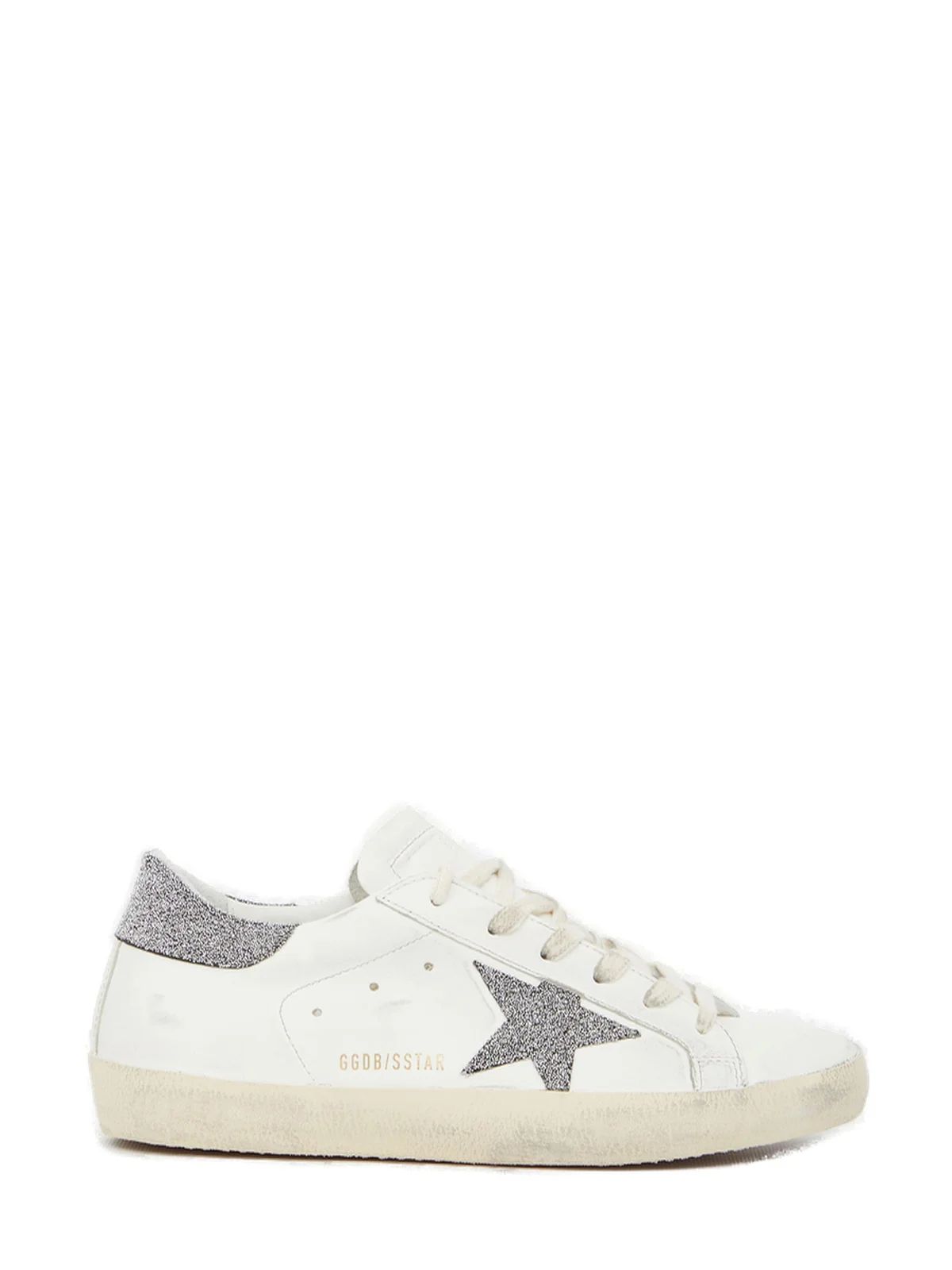 Golden Goose Deluxe Brand Super Star Glitter Sneakers | Cettire Global