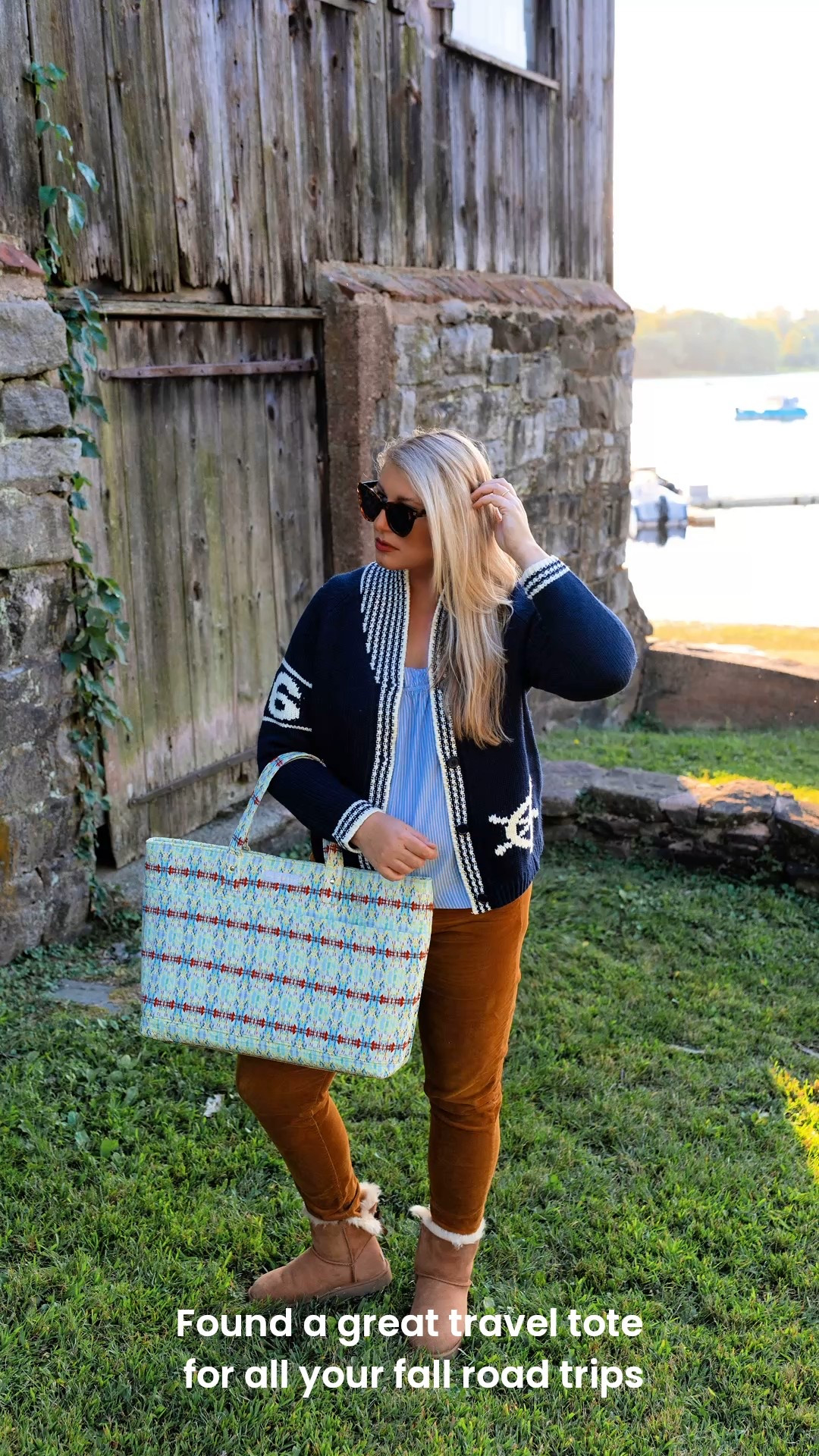 Great quilted travel tote with a zipper top and plenty of storage pockets inside & out. Love this pattern for fall. Large enough to be a weekend bag and the matching zipper pouch is great for cosmetics & toiletries.

#LTKTravel #LTKOver40 #LTKItBag