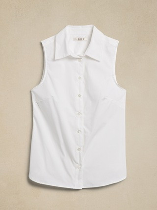 Riley Tailored Sleeveless Shirt | Banana Republic (US)