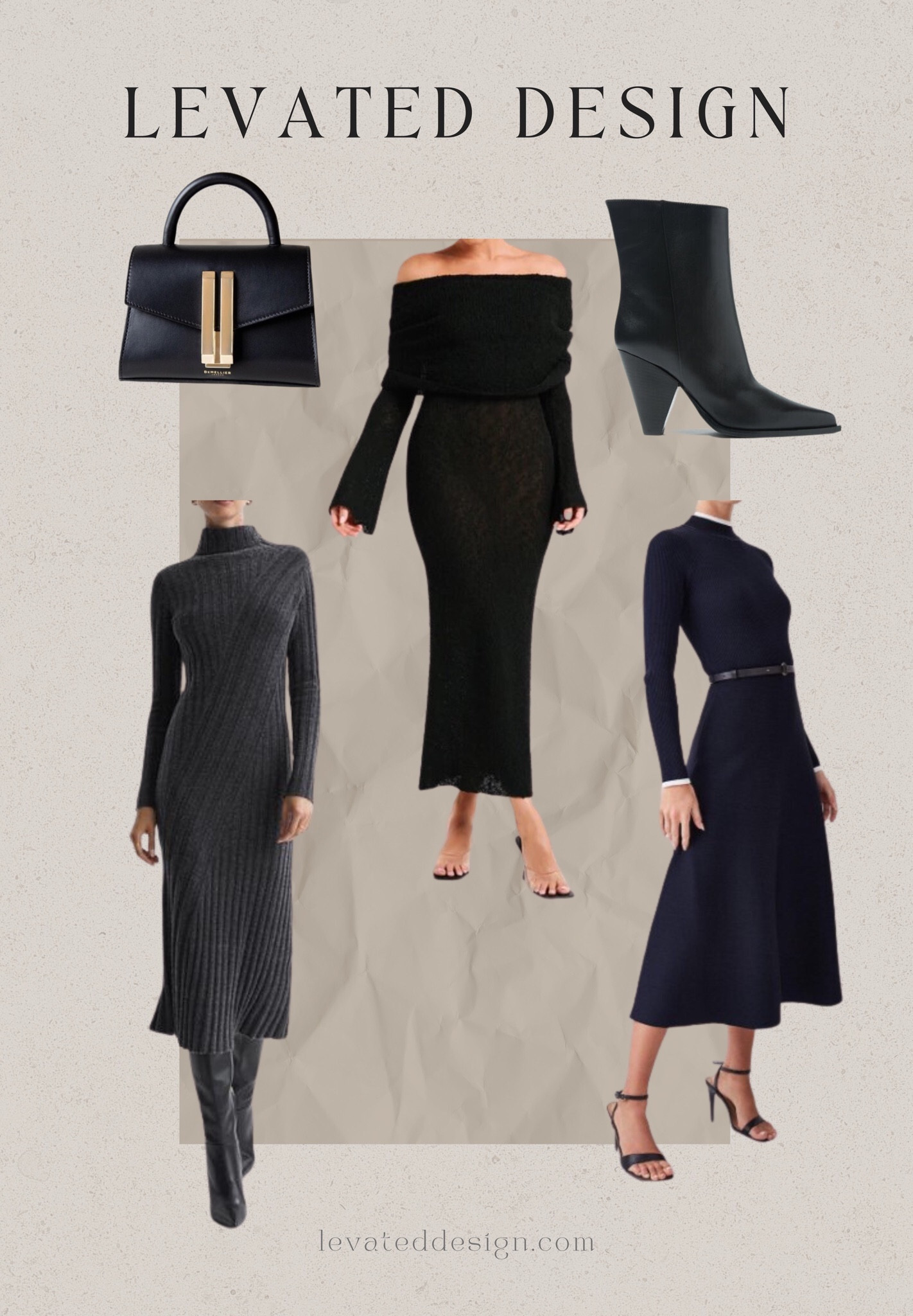 Elegant black knitted maxi and midi dresses...

#LTKstyletip #LTKworkwear #LTKSeasonal