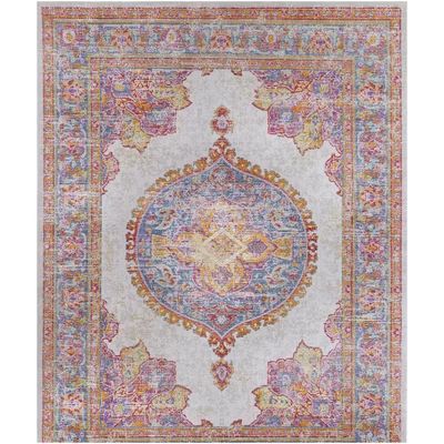 Solal Traditional Vintage Distressed Oriental Pink/Orange Area Rug Bungalow Rose Rug Size: Rectangle | Wayfair North America