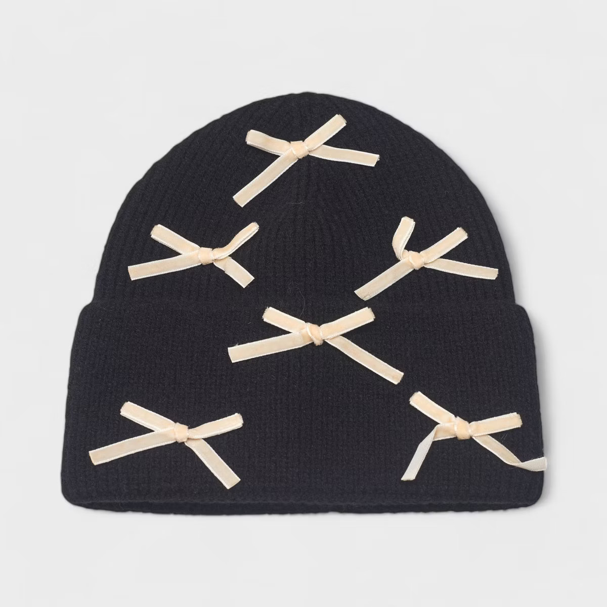 A Little Obsessed Women's Multi Bow Knit Beanie - Soft, Cozy Winter Hat with Bow Accents | Target