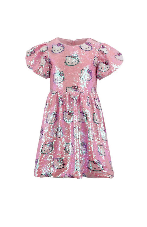 Lola + The Boys Sequin Hello Kitty® Party Dress in Pink at Nordstrom, Size 12 | Nordstrom