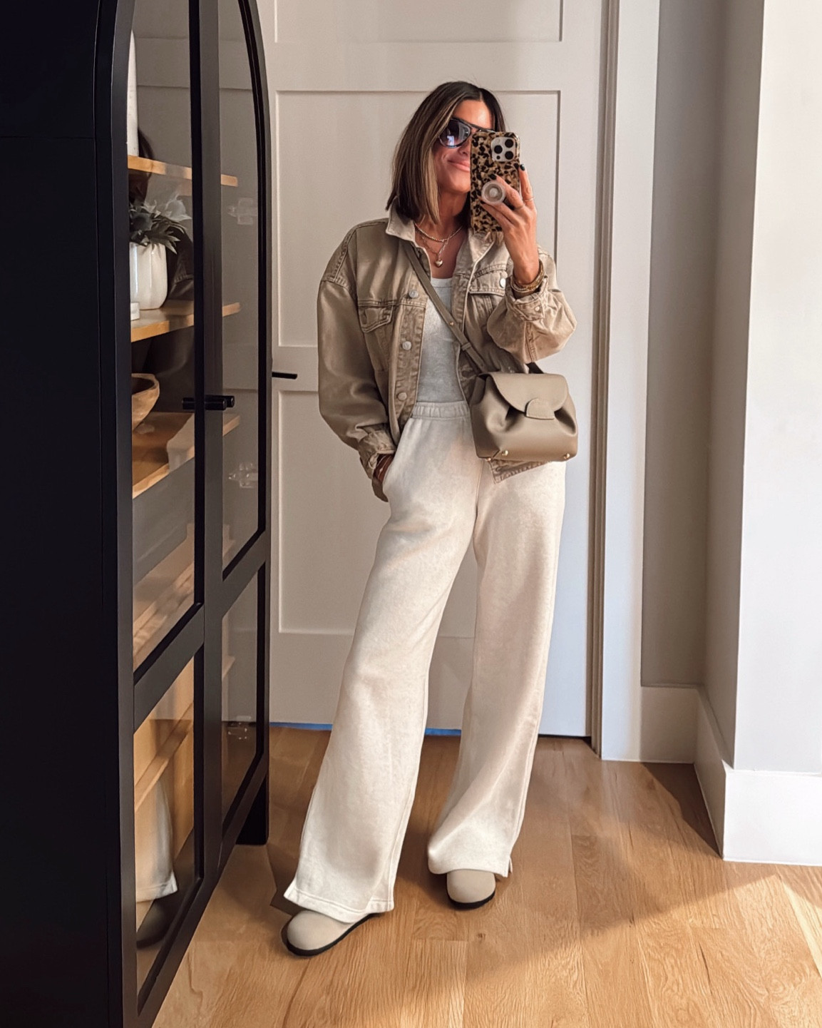 Perfect weekend vibes in these wide leg sweats! My jacket is $35 and so perfect for fall! 
Wearing an XS in the jacket, sweatpants and tank, everything is true to size. 

#LTKFindsUnder100 #LTKStyleTip #LTKFindsUnder50