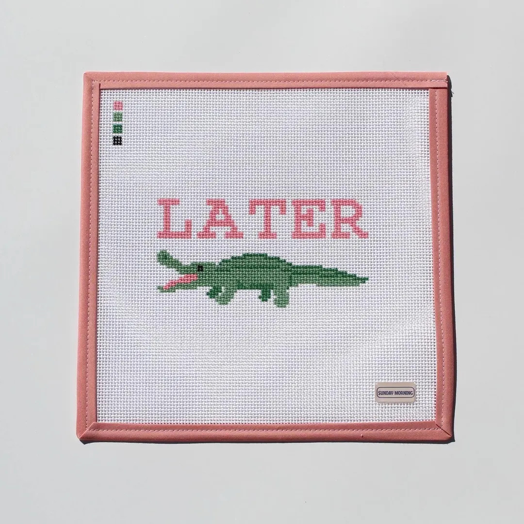 Later Gator Needlepoint Canvas | Etsy (US)