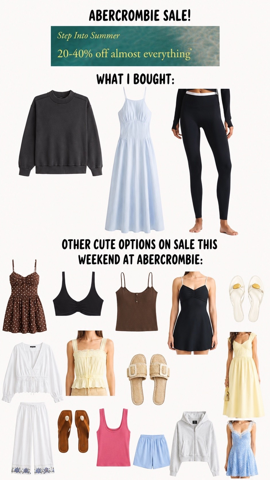 20-40% off almost everything at @abercrombie!! 👏🏼🥰💕

#LTKfitnessgoals #LTKActive #LTKSaleAlert