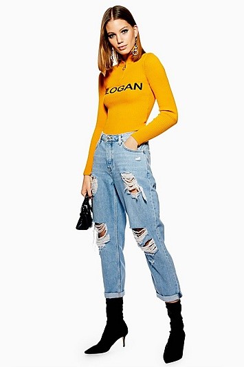 Bleach Super Ripped Hayden Jeans - Bleach Stone | Topshop US