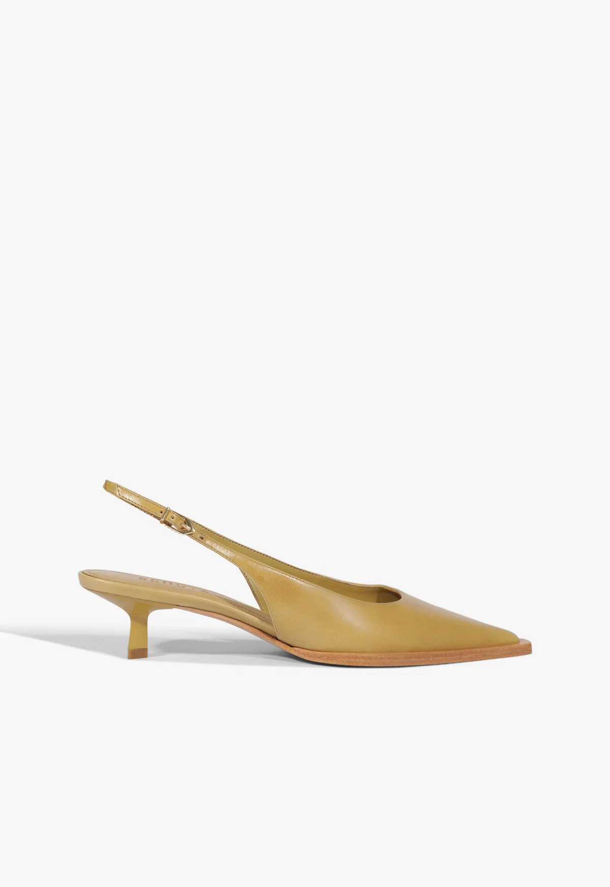 Daria Sling Green Low Stiletto Heel Pump | Schutz (US)