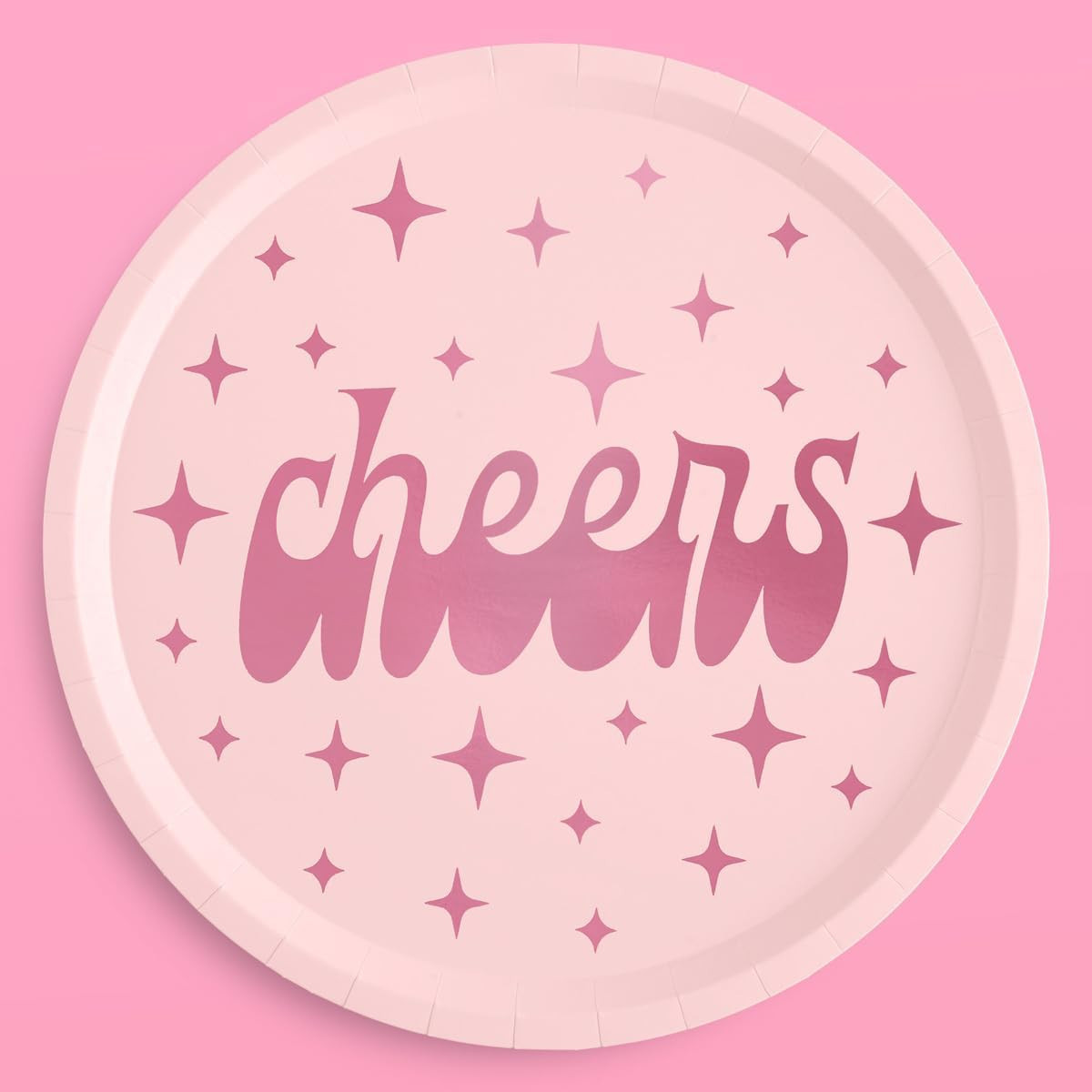 xo, Fetti Cheers Plates - 25 pcs | Bachelorette Party Decorations, Birthday Party Decor, Baby Sho... | Amazon (US)