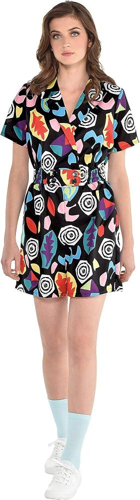 Party City Stranger Things Eleven Halloween Costume Adult Size Small/Medium, with Colorful Short-... | Amazon (US)