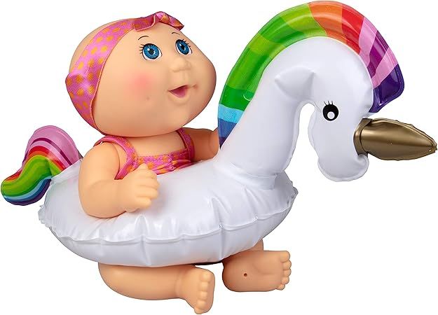 Cabbage Patch Kids Splash N' Float Doll for Pool & Bath Tub - Newborn Baby with Unicorn Inflatabl... | Amazon (US)