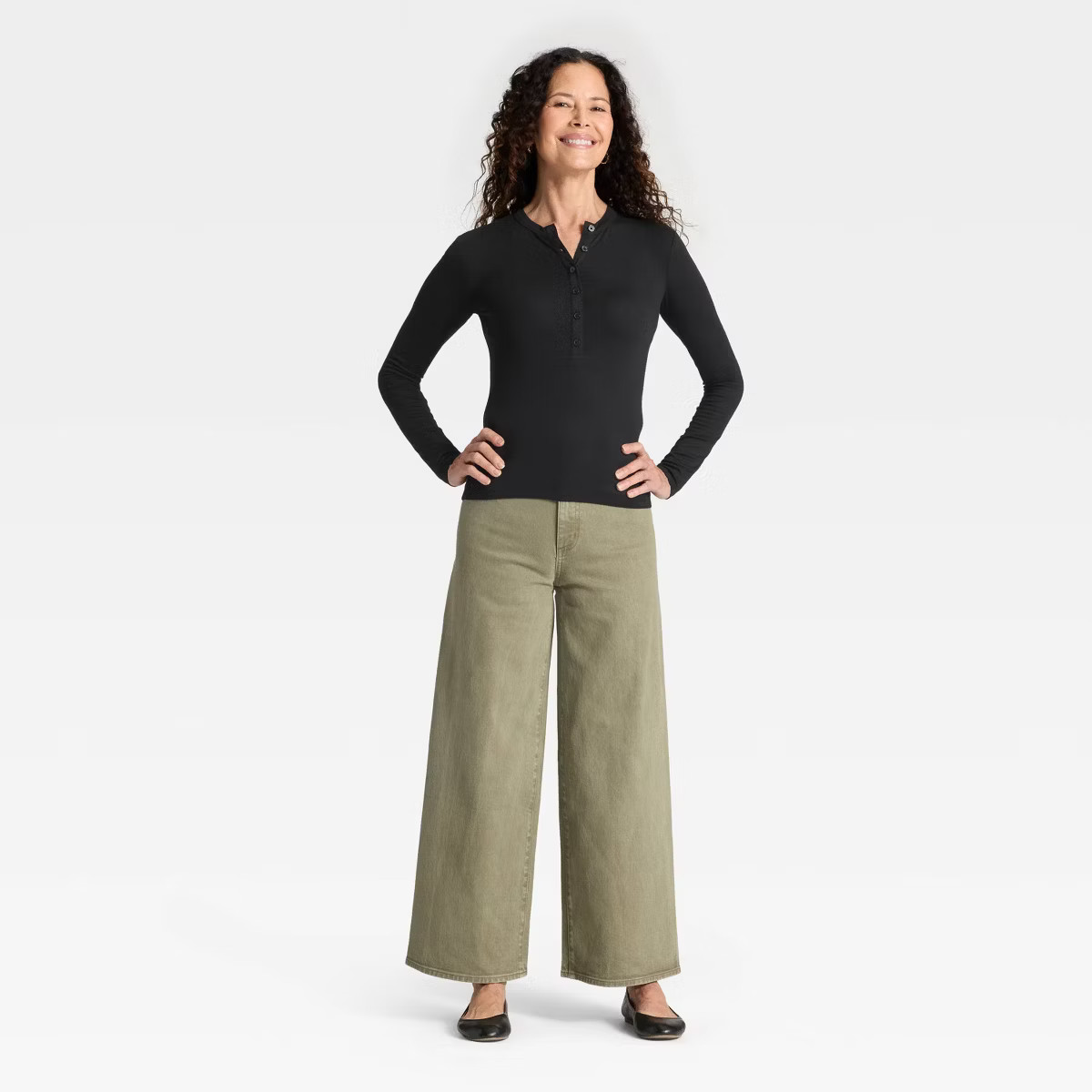 Women's Long Sleeve Henley Shirt - Universal Thread™ | Target