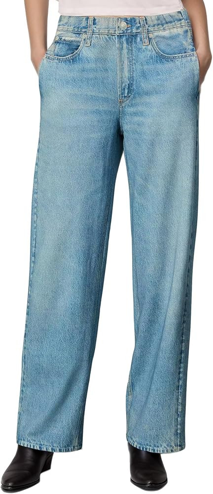 Womens French Terry Wide Leg Sweatpants Jeans Stretch Breathable Comfort Pants for Casual & Worko... | Amazon (US)