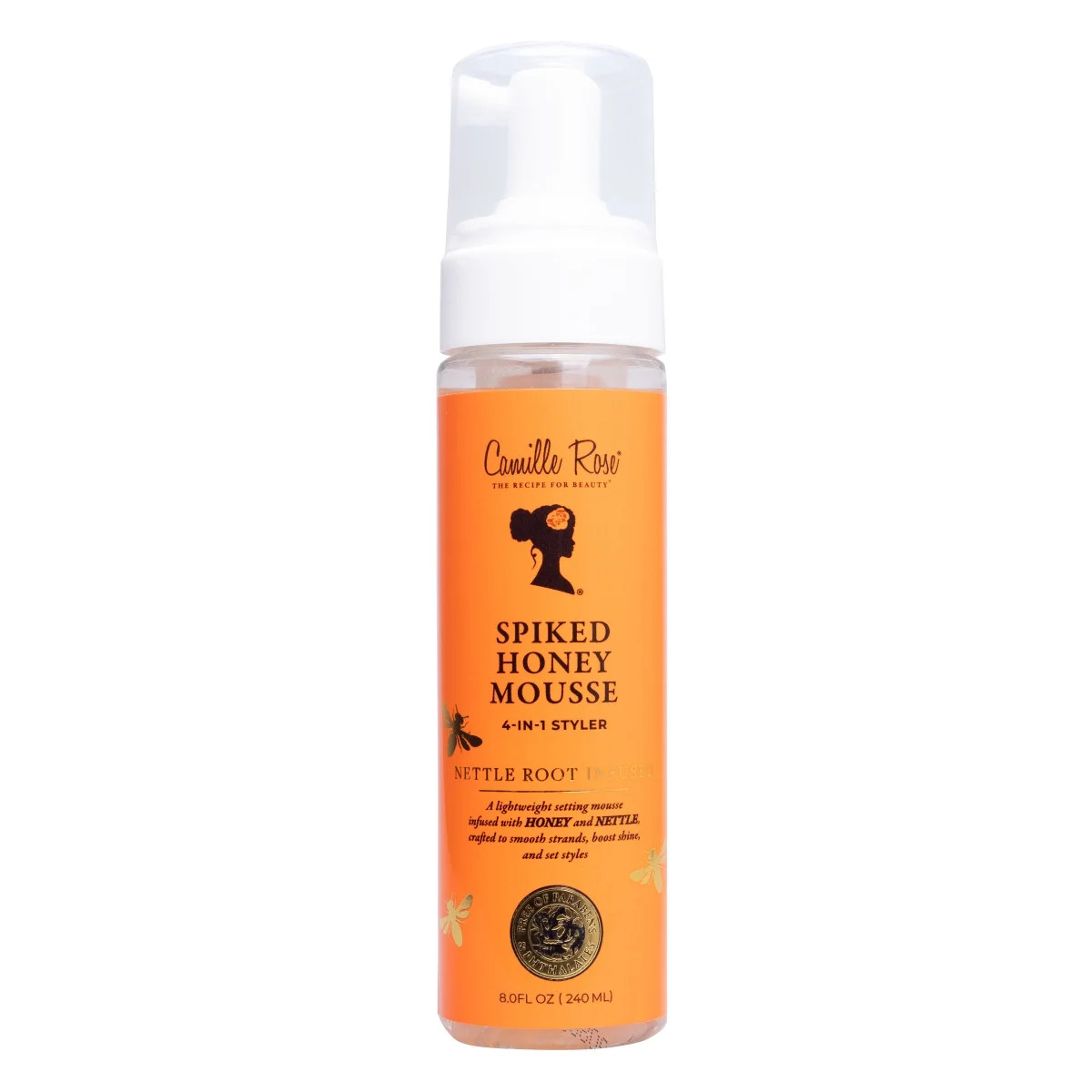 Camille Rose Spiked Honey Hydrate & Shine Hair Styling Mousse with Honey & Nettle Root, 8oz | Walmart (US)