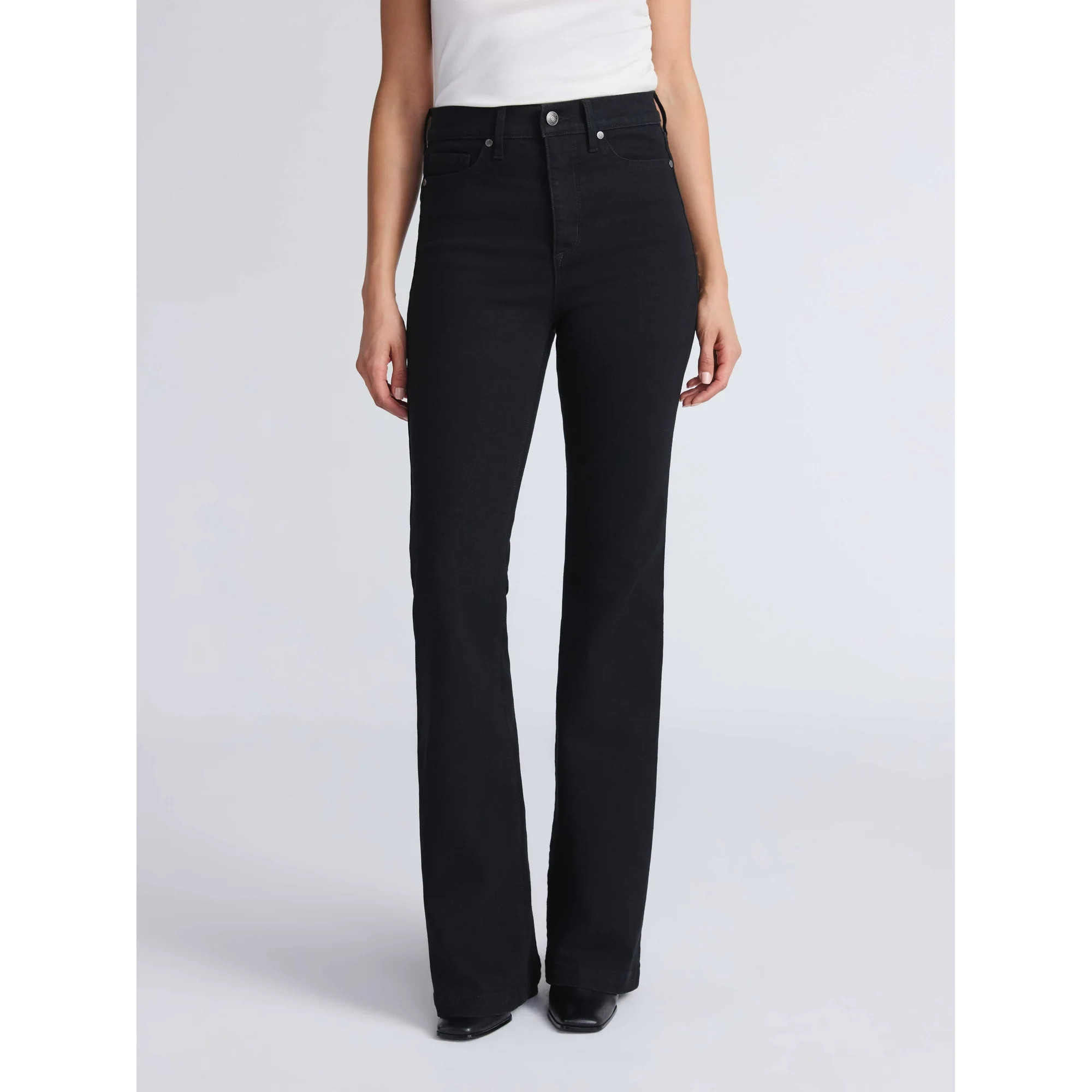 Sofia by Sofia Vergara Women's and Women's Plus Melisa Flare High Rise Jeans, 30.5", 32.5" and 34... | Walmart (US)