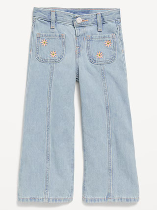 High-Waisted Baggy Mariner Wide-Leg Jeans for Toddler Girls | Old Navy (US)
