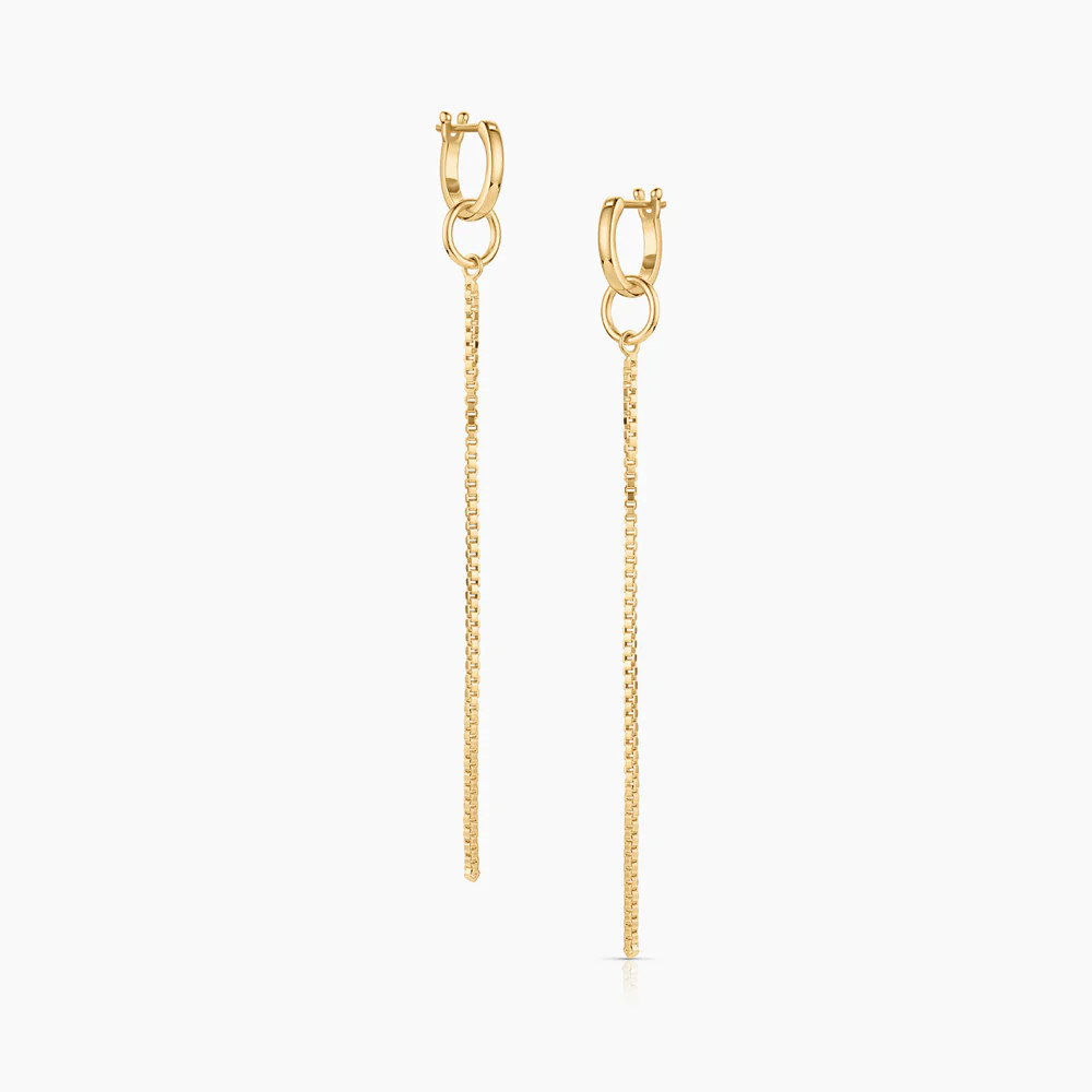 Aya Drop Hoop Earrings | Thatch