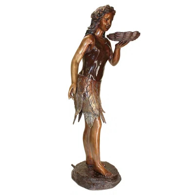 Leaf Maiden Cast Garden Statue | Perigold