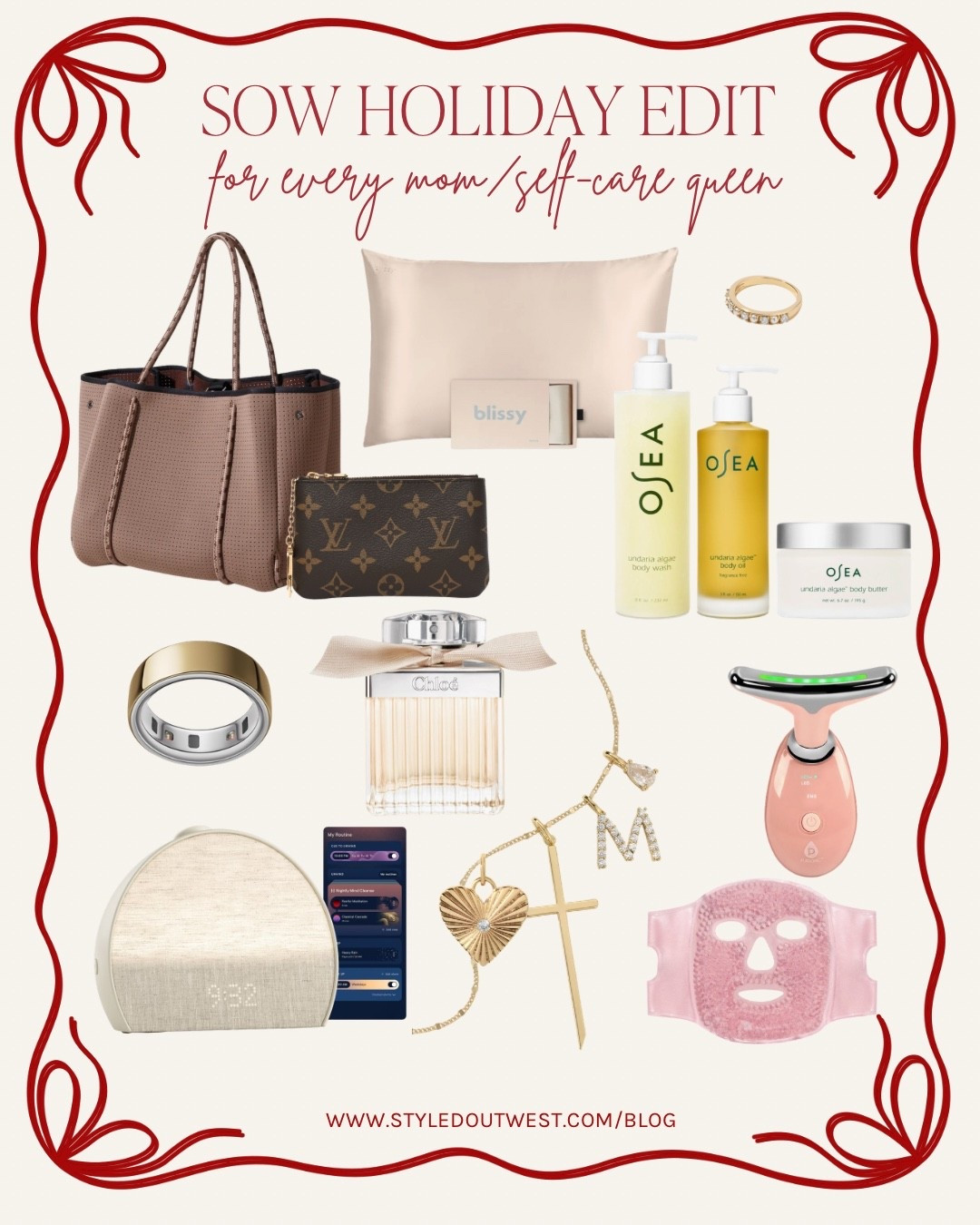 Gifts for moms can be tricky — but these are thoughtful, elevated, and so well-loved. Think self-care rituals, elevated basics, and little luxuries that make everyday life feel calmer and more intentional. Crowd-favorites like the OSEA body oil, Neoprene tote bag (that’s washable) , Louis Vuitton coin purse, Hatch Restore, and the Oura ring make this guide equal parts indulgent and useful. These are mom-tested, mom-approved, and perfect for any gift! 

Discounts: 
Tote bag: use code JENNAOUTWEST
Miranda Frye Jewelry: use code JENNAM15
OSEA Malibu: Jenna10

#LTKHoliday #LTKselfcare #LTKGiftGuide