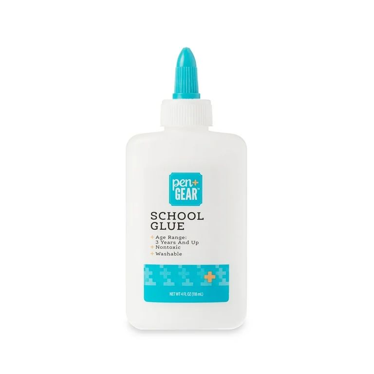 Pen+Gear Washable School Glue, White, 4 fl oz - Walmart.com | Walmart (US)