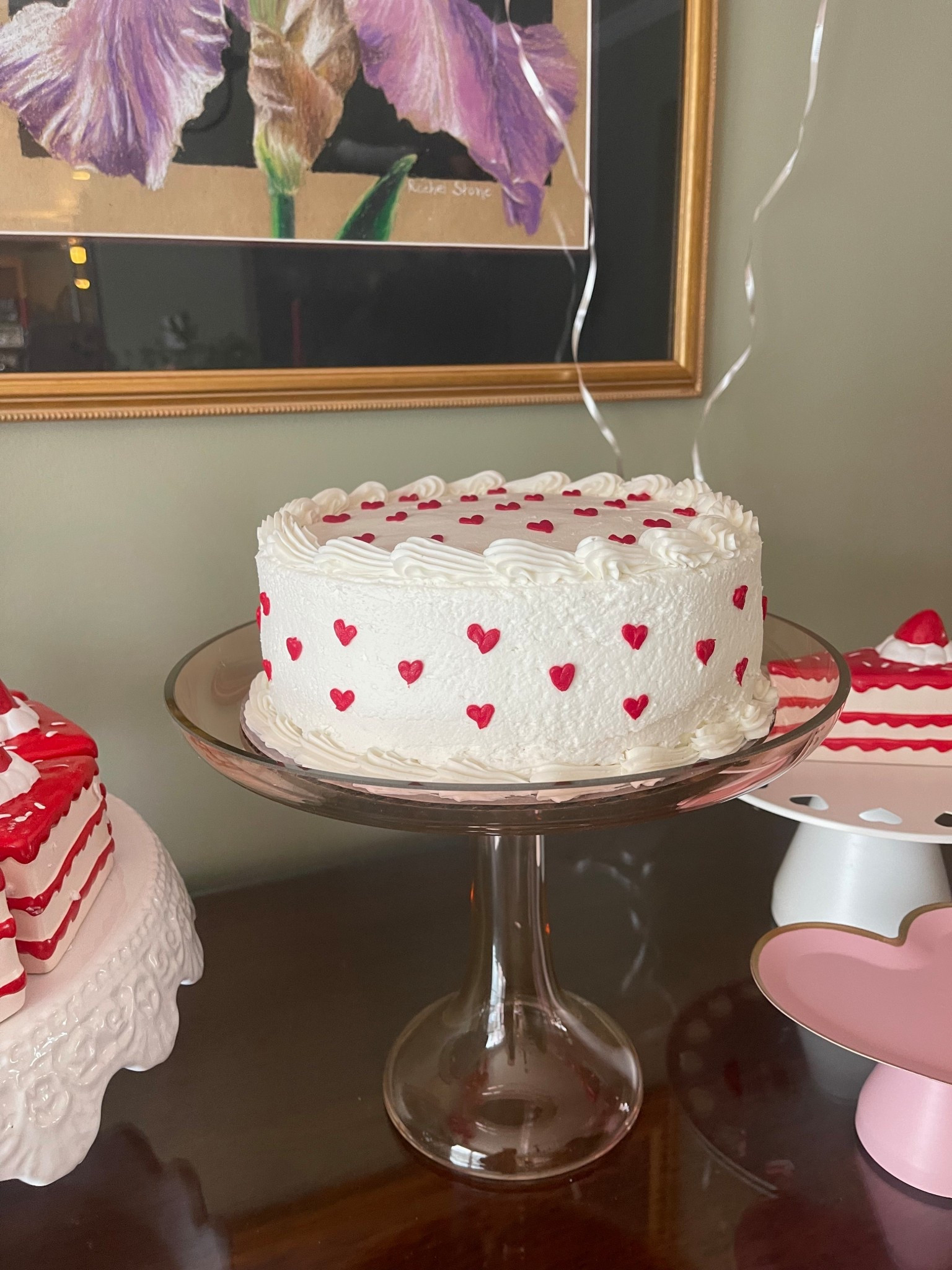 Valentine’s Day Cake idea (budget friendly)

Order a plain white cake from your grocery store  & add red hearts all over!

Galentine’s party, Galentines ideas, valentines decor, Valentine’s Day 

#LTKSeasonal #LTKHome #LTKValentine