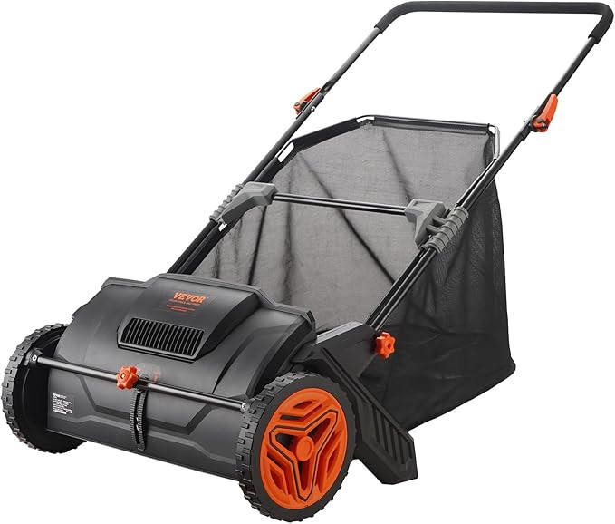 VEVOR Push Lawn Sweeper, 21inch Leaf & Grass Collector, Heavy Duty Thickened Steel Durable to Use... | Amazon (US)