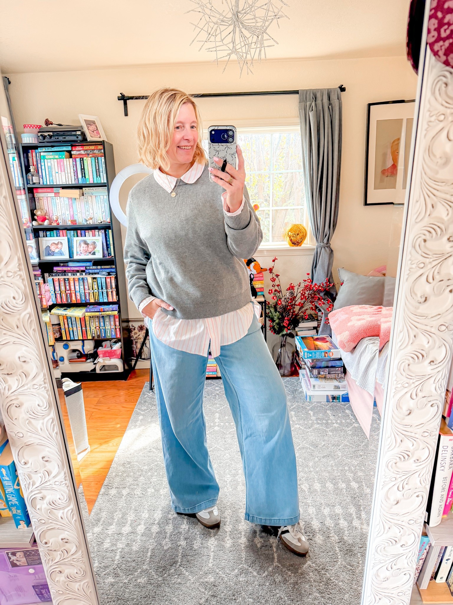 Yes to this everyday look. It’s a casual but elevated 

tops large 
pants large long 
shoes 7.5



#LTKOver40 #LTKMidsize #LTKTall