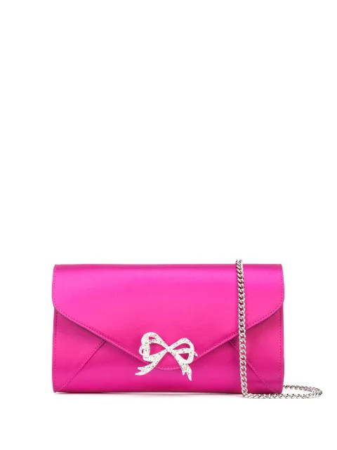 crystal-bow clutch | Farfetch (US)
